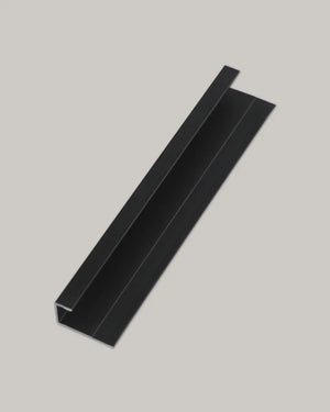 Matte black edge trim 