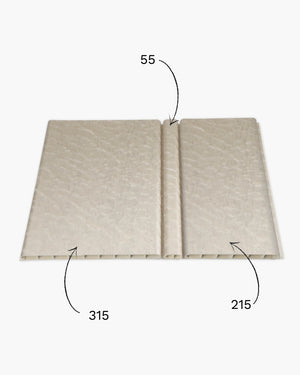 Lunar moonstone arco archiflute wall panel with dimensions