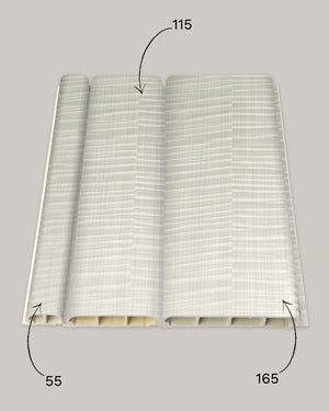 Ice ripple arco archiflute wall panel