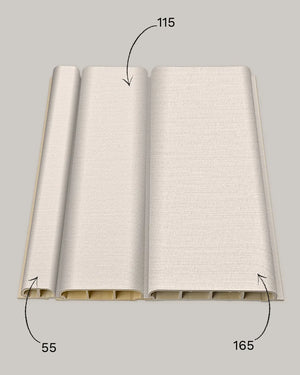 Pearl linen arco archiflute wall panel 