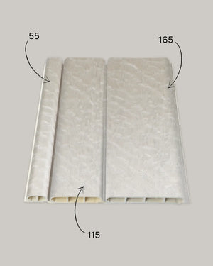 Lunar moonstone arco archiflute wall panel