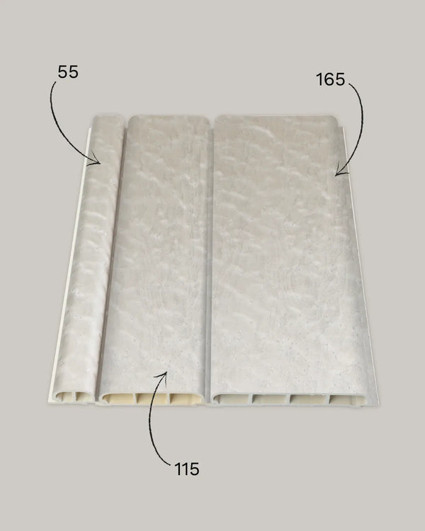 Lunar moonstone arco archiflute wall panel