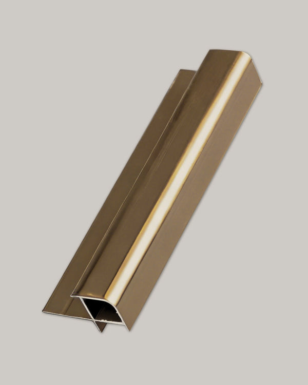 Brushed bronze outer corner trim