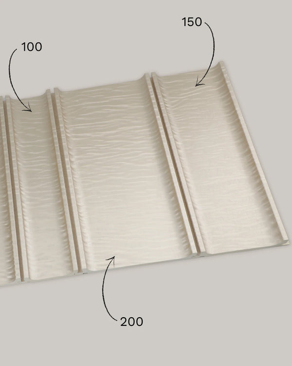 Seashell luxe forma archiFlute wall panel