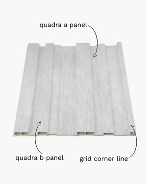 Arctic sandstone quadra archiFlute A&B wall Panel