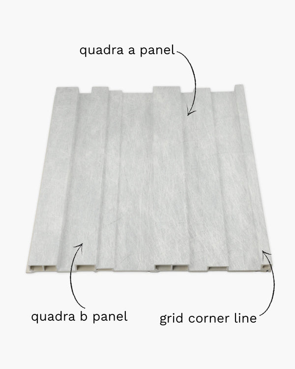 Arctic sandstone quadra archiFlute A&B wall Panel