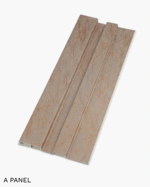 Caramel frost quadra archiflute A wall panel