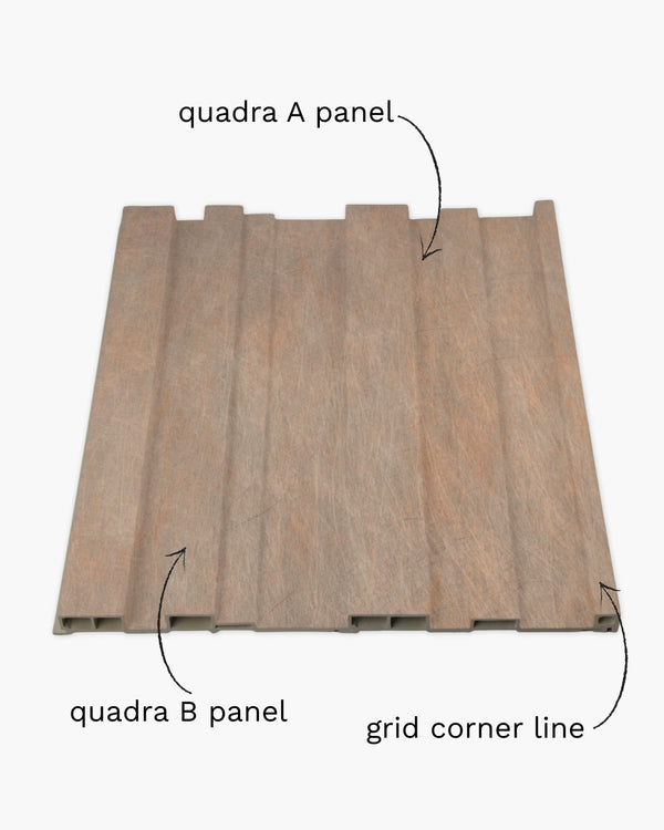 Caramel frost quadra archiflute A&B wall panel