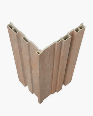 Caramel frost grid corner line trim