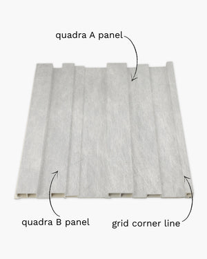 Glacier frost quadra archiflute A&B wall panel