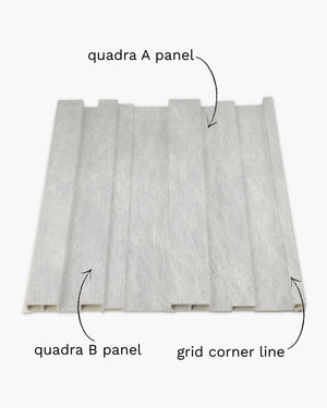 Glacier frost grid corner line trim