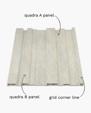 Halo frost grid corner line trim