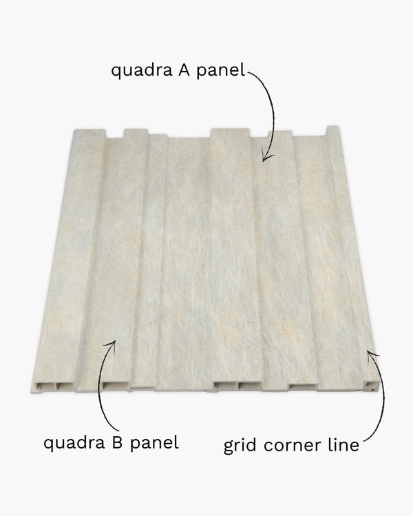 Halo frost grid corner line trim