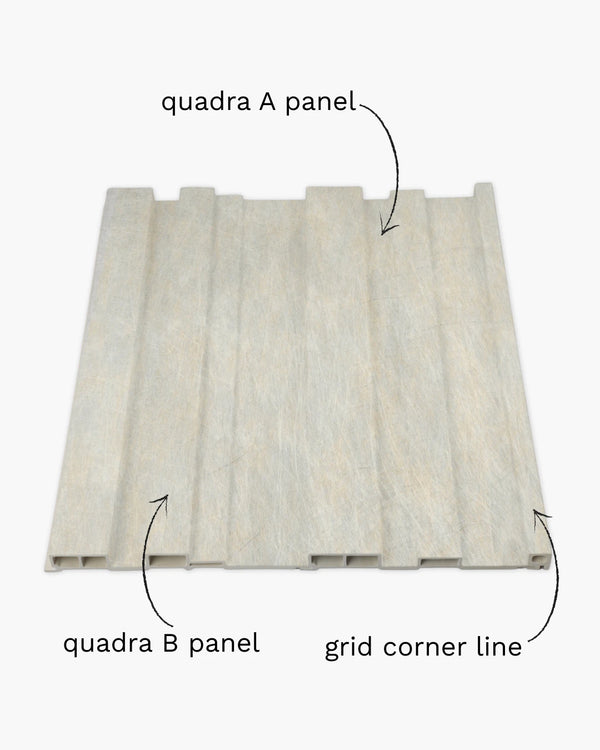 Halo frost quadra archiflute A&B wall panel