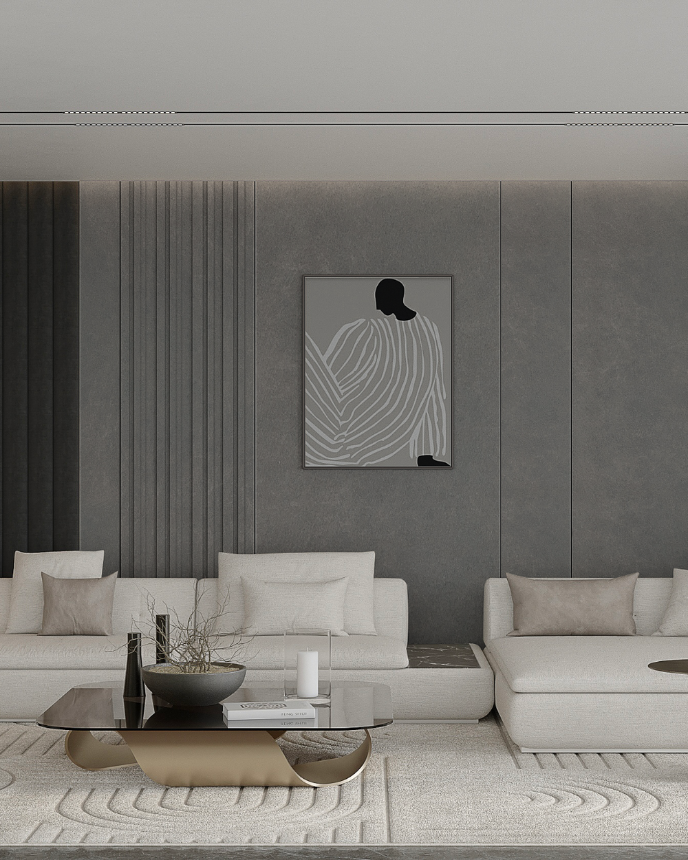 Urban frost bamboo wall panel
